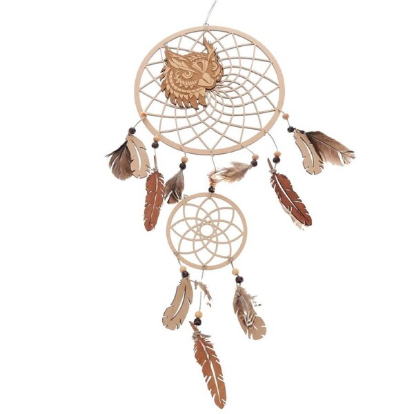 Owl Wooden Dream Catcher