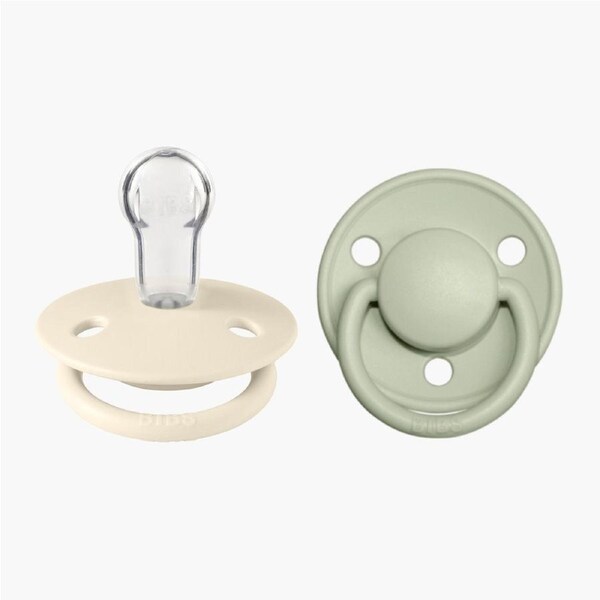 BIBS De Lux - Ivory/Sage - (2pk)