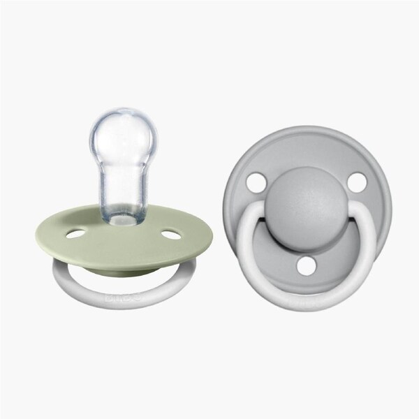 BIBS De Lux, GLOW - Sage/Cloud - (2pk)