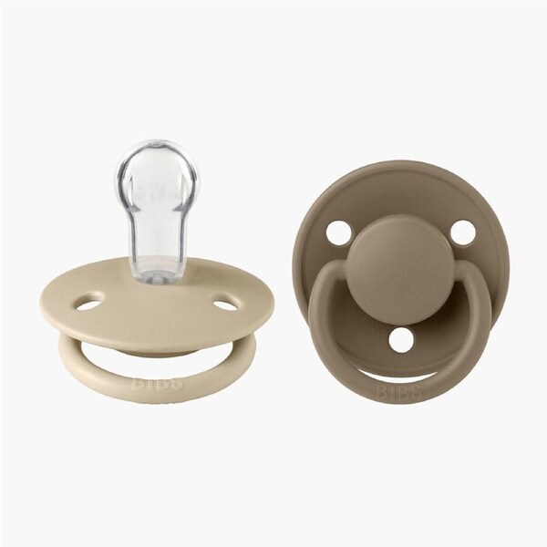 BIBS De Lux - Vanilla/Dark Oak - (2pk)