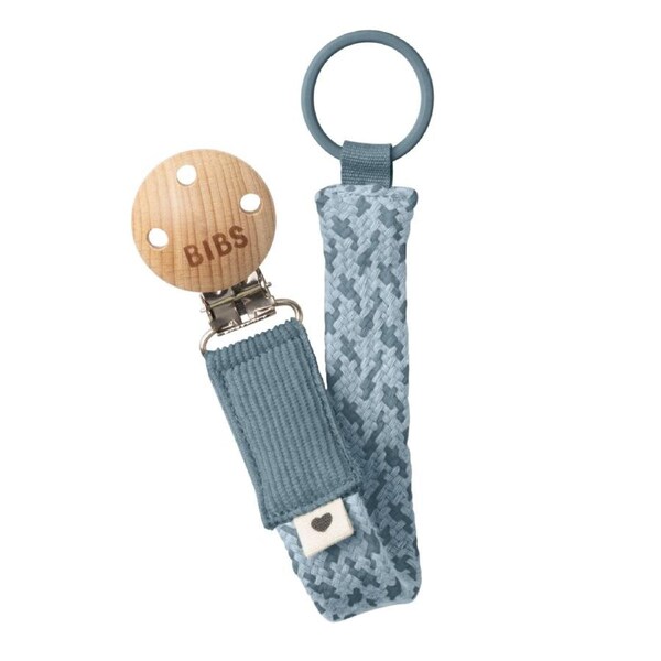 BIBS Pacifier clip - Petrol/Baby Blue