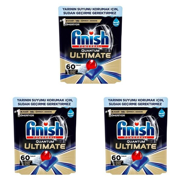 180pc Finish Quantum Ultimate Dishwasher Tablets Dish Cleaner 774g Original