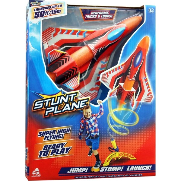 Stunt Flyer Stomp Stunt Plane Launch Kids/Children Outdoor Fun Play Toy 6y+