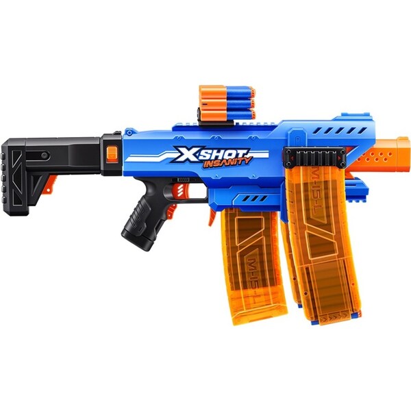 Zuru Xshot Insanity Motorised Clip Blaster w/ 72 Darts Kids/Children Toy 8y+