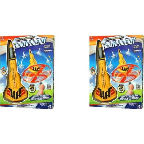 2x Stunt Flyer Ripcord Hover Rocket Kids/Children Outdoor Fun Play Toy 6y+