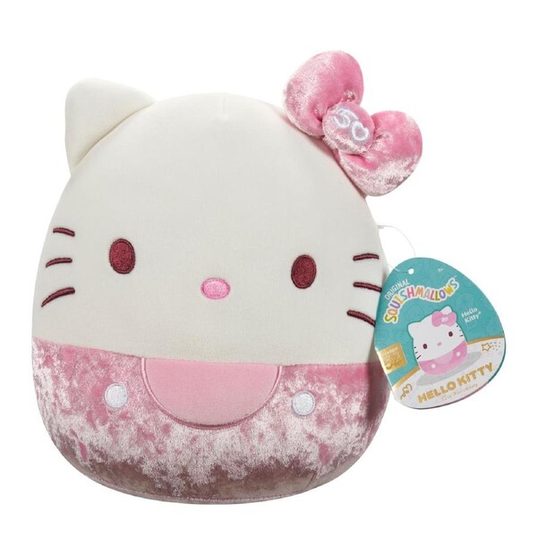 Squishmallows Hello Kitty 50th Anniversary Pink Velvet 8 inch Plush