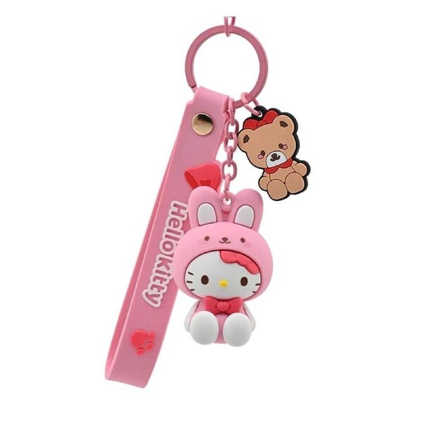 Hello Kitty And Friends Animal Collection Hello Kitty Keychain With Hand Strap Window Box