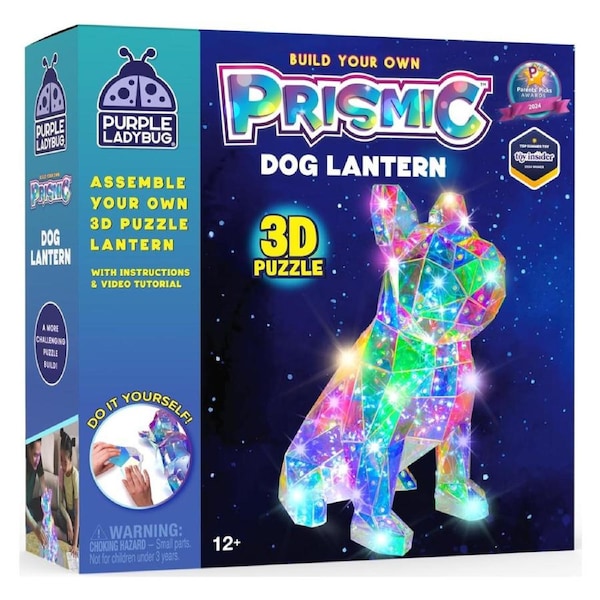 Prismic Dog Lantern 3D Puzzle Craft Kit