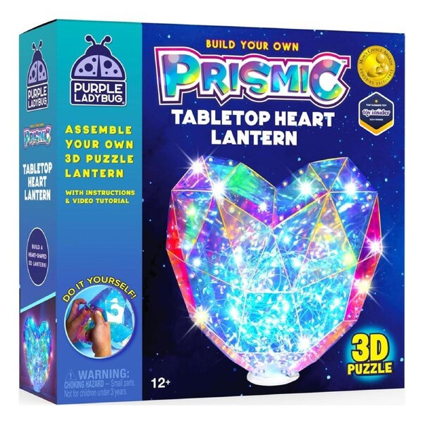 Prismic Tabletop Heart Lantern 3D Puzzle Craft Kit