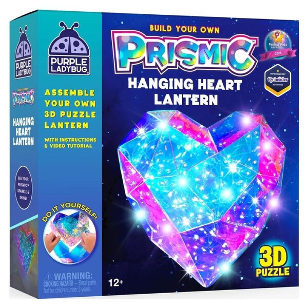 Prismic Hanging Heart Lantern 3D Puzzle Craft Kit