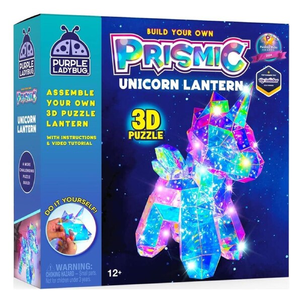 Prismic Unicorn Lantern 3D Puzzle Craft Kit