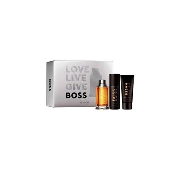BOSS THE SCENT 100ML GIFT SET FOR MEN 3PC EDT BY HUGO BOSS