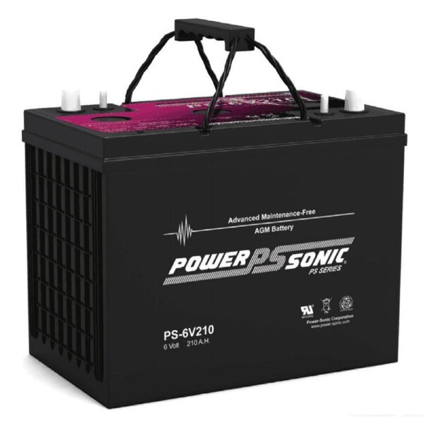 Power-Sonic 6V 210Ah AGM Deep Cycle Battery