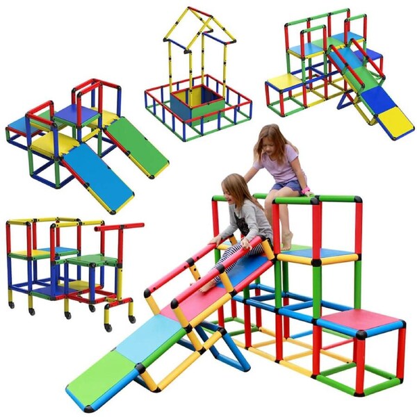 Funphix All-in-1 Giant Construction Set (517 pcs) - Indoor & Outdoor - Fun & Educational Learning Toy