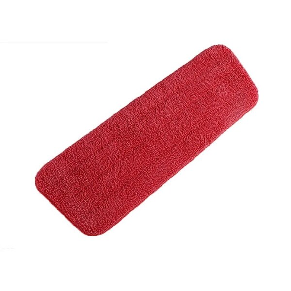2pcs Replacement Microfiber Flat Mop Head Refill Floor Cleaning Pads Absorbent Cloths Red