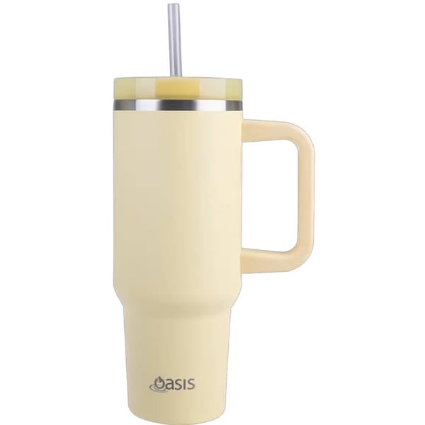 Oasis Commuter Double Wall Insulated Travel Tumbler 1.2L - Daffodil
