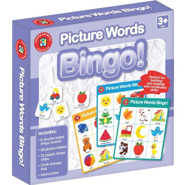 Learning Can Be Fun - Picture Words Bingo