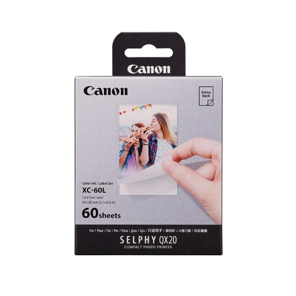 Canon XC-60L CARD SIZE LABEL FOR QX20 - 60 SHEETS