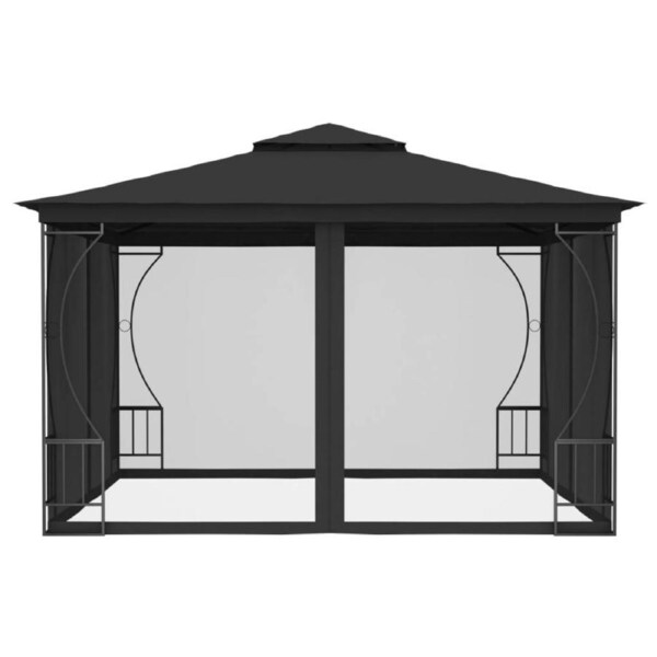 Stylish Outdoor Pavilion 3x3m With Insect Screen Garden Patio Gazebo Party Tent