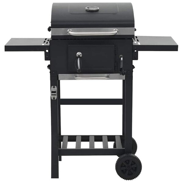 Charcoal BBQ Grill With Wheels Outdoor Smoker Broiling Barbecue Cooker 97x99cm