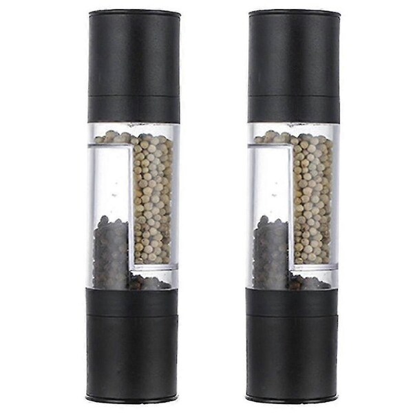Salt Pepper Grinder Combo For Kitchen And Dining, 2pcs Black