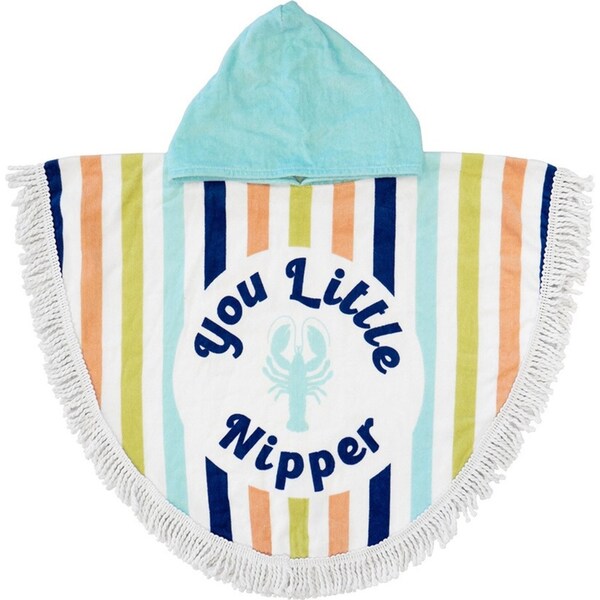 Bambury Kids/Children Shaped Poncho Towel w/ Hood 60x75cm Little Nipper