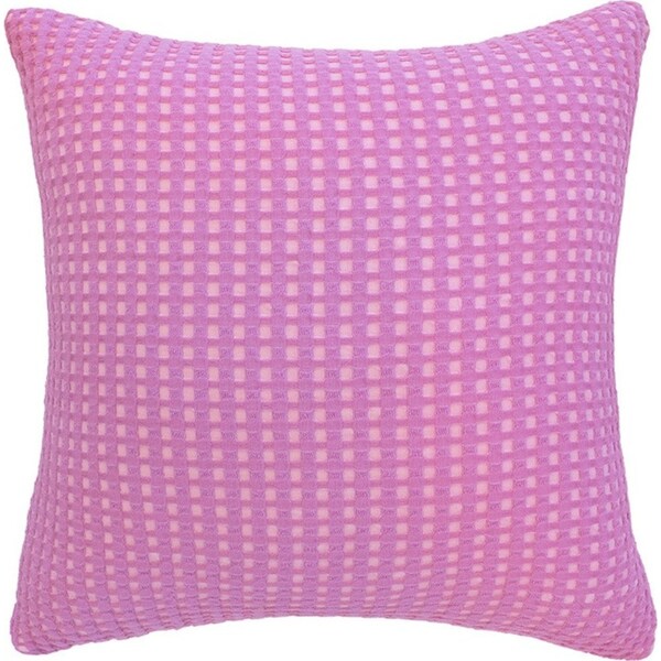 Bambury Waffle Fabric Dora Square Cushion Sofa/Couch Pillow 50x50cm Orchid