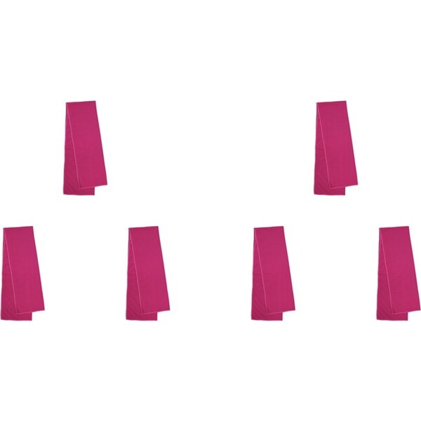 6x Bambury Gym/Sports Workout Recovery Snap Cold Cooling Towel 30x100cm Fuchsia