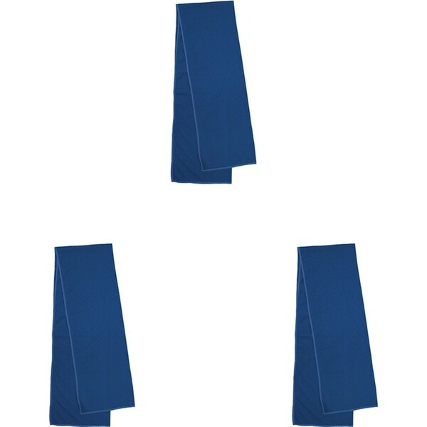 3x Bambury Gym/Sports Workout Recovery Snap Cold Cooling Towel 30x100cm Azure