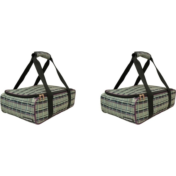 2x Bambury Felix Insulated Food Carrier Water Resistant Cooler Bag 40x27cm