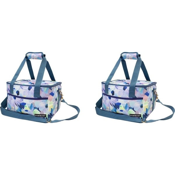 2x Bambury Ambrosia Cooler Bag Insulated Food Carrier w/ Removeable Strap Small