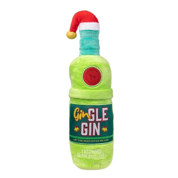 Gin-Gle Gin Soft Christmas Dog Toy 8cm x 8cm x 29cm by FuzzYard