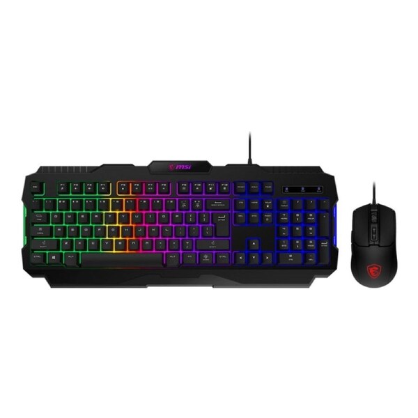 [FORGE GK100 COMBO] MSI FORGE GK100 Keyboard & Mouse Combo, Hotkeys for Rapid Control, RGB LED