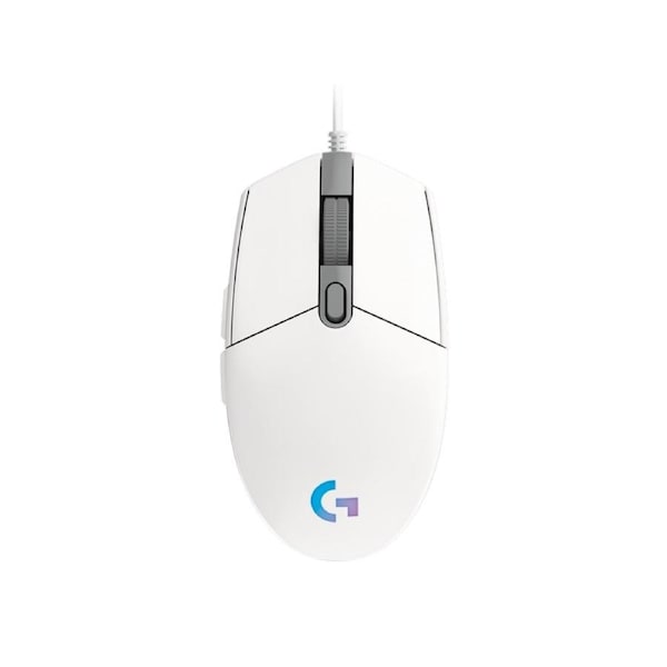 Logitech G203 LIGHTSYNC RGB 6 Button Gaming-grade Sensor Gaming Mouse - White [910-005791]