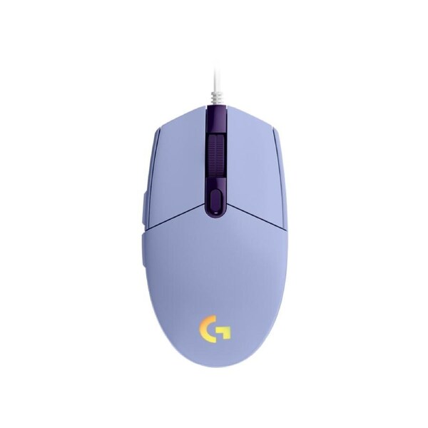 Logitech G203 LIGHTSYNC RGB 6 Button Gaming-grade Sensor Gaming Mouse - Lilac [910-005851]