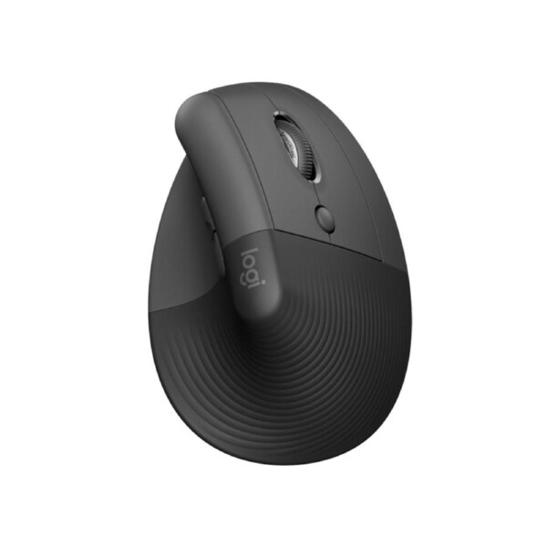 Logitech Lift Vertical Ergonomic Mouse - Graphite, Wireless, BT, Quiet clicks [910-006479]