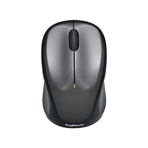 [910-003384] Logitech M235 Wireless Mouse Grey - Contoured Design Glossy Comfort Grip