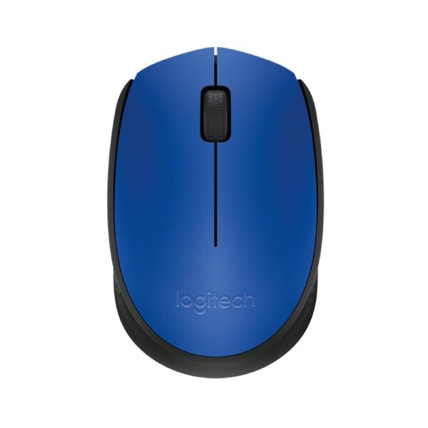 [910-004656] Logitech M171 Wireless Mouse for PC, Mac, Laptop, Optical Tracking - Blue/Black