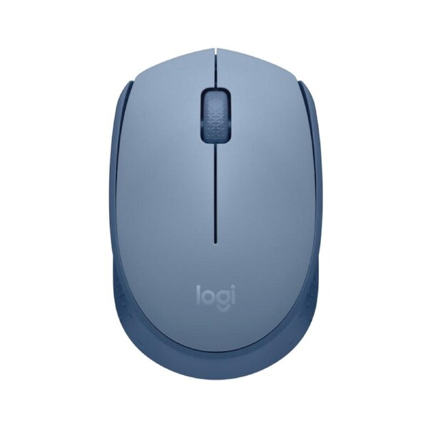 [910-006869] Logitech M171 Wireless Mouse for PC, Mac, Laptop, Optical Tracking - Blue/Grey