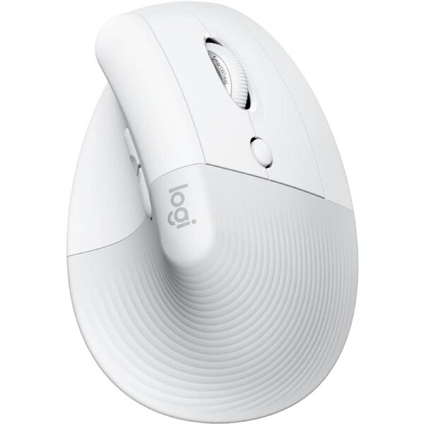 [910-006470] Logitech Lift for Mac Wireless Vertical Ergonomic Mouse, Bluetooth, Quiet Clicks