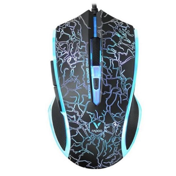 [V20S-BK] Rapoo V20S LED Optical Gaming Mouse Black Up to 3000dpi 16m Colour 5