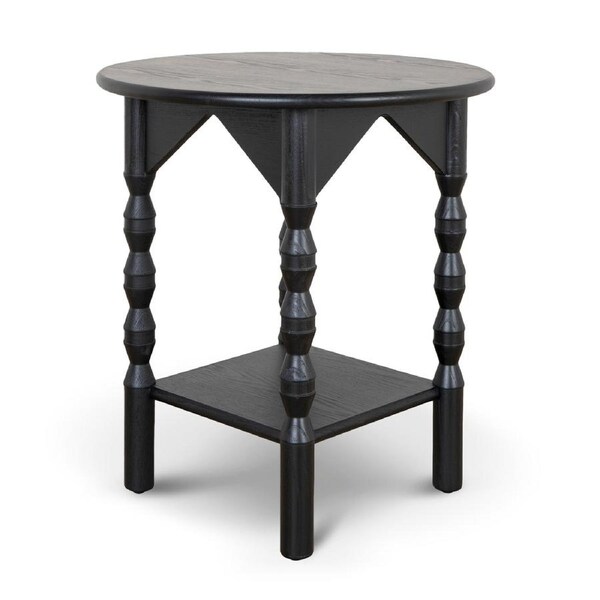 Globo 52cm Side Table - Full Black