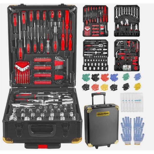 1180 PCS Professional Hand Tool Set Aluminum Case Tool Kits With Rolling Box