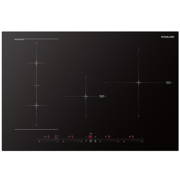 GASLAND 77cm 4 Zone Bridge Element Induction Cooktop Built-in Electric Cooktops Touch Controls