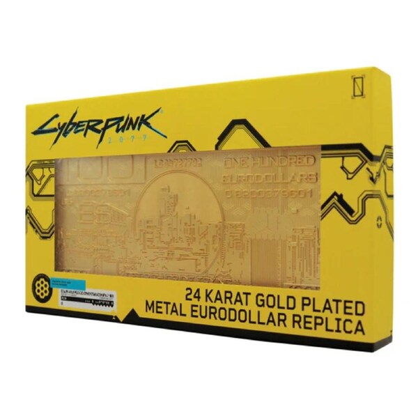 Cyberpunk 2077 24k Gold Plated Metal Eurodollar Replica