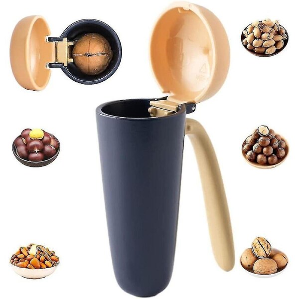 JOYBUY Nut Cracker With Splash-proof And Labor-saving Walnuts Pecans Hazelnuts B Almonds Metal Cracking Tool-g