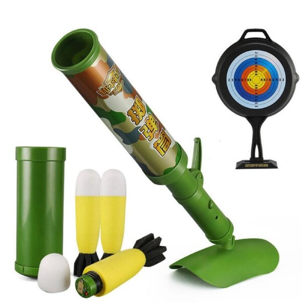Kids Toy Rocket Blaster Mortar Launcher Shooting Toy Gun