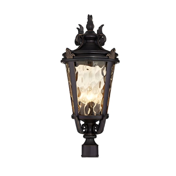 Vintage Lantern 63.5cm Outdoor Post Lantern Light Classic Charm Elegant Patio Antique Inspired Outdoor Lighting