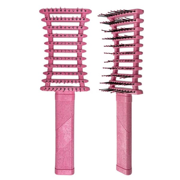 Beakey Curly Hair Brush Defining Vented Curl Defining Brush for Curly Hair Shaping 9106-RoseRed