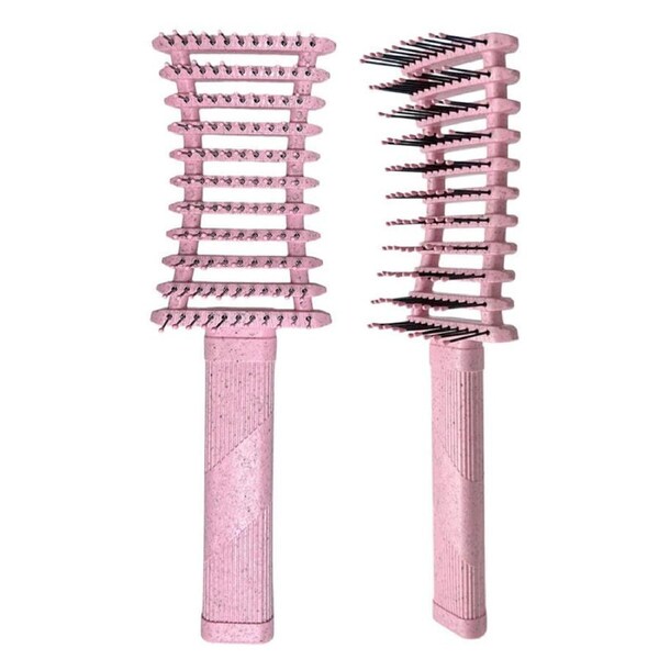 Beakey Curly Hair Brush Defining Vented Curl Defining Brush for Curly Hair Shaping 9106-Pink